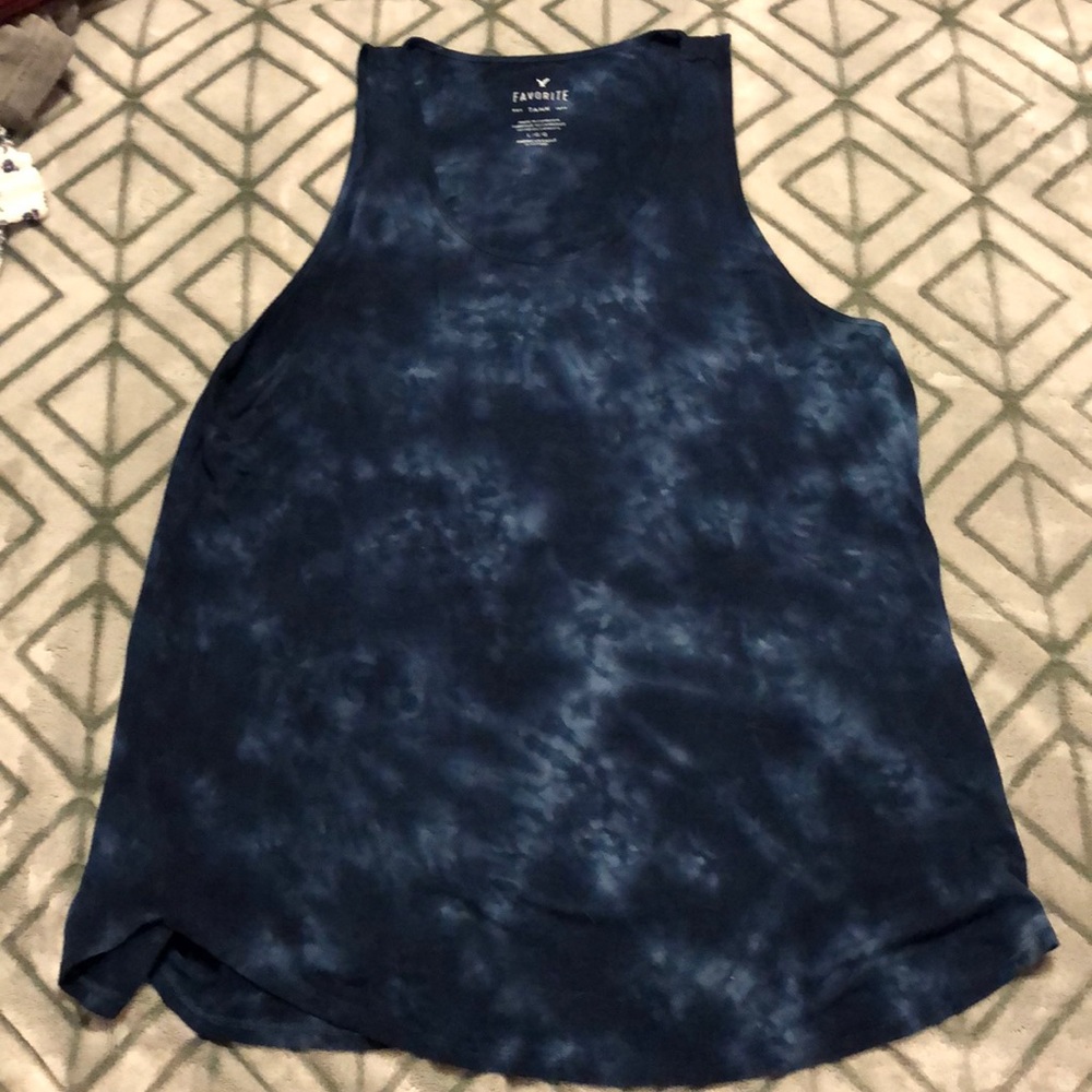 Navy Blue American Eagle Tank Top